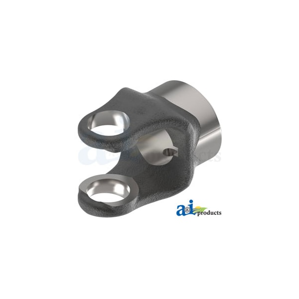 Implement Yoke, 1 1/4" Round Bore, 1/4" Keyway, W/ Set Screw 3" x3" x3"